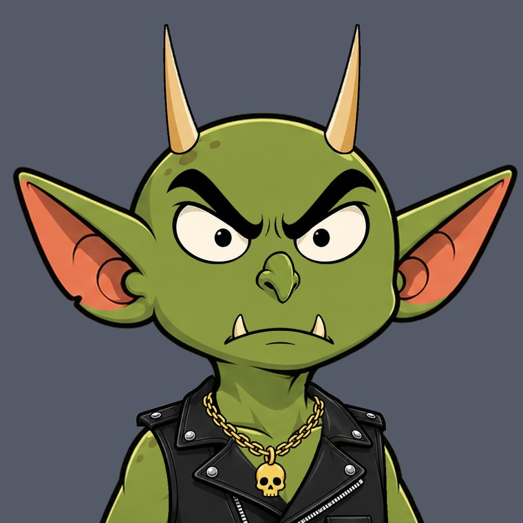 A Grimp in a SECURITY bomber jacket, one of the Enjin Misfits