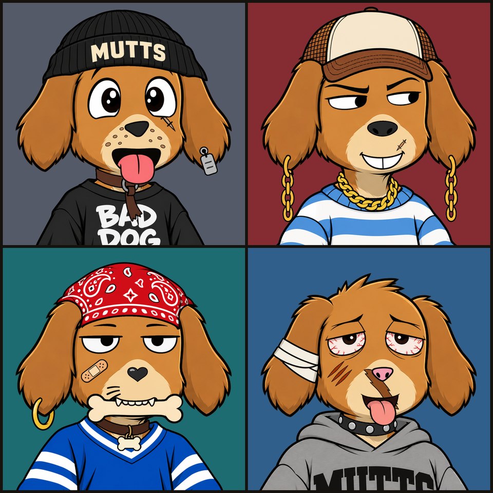 Four Mutts from the second Enjin Misfits drop