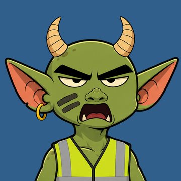 A finished Grimp token